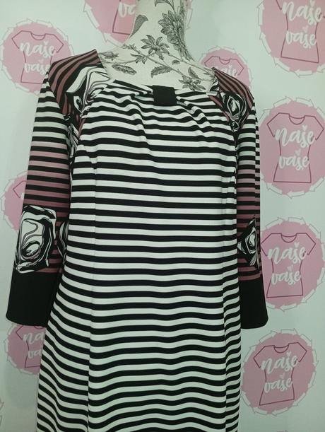 Pásikavé šaty 44/46, 44