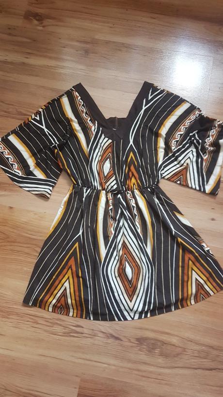 Zaujímavá predĺžená blúzka/tunika/šaty s/m, s