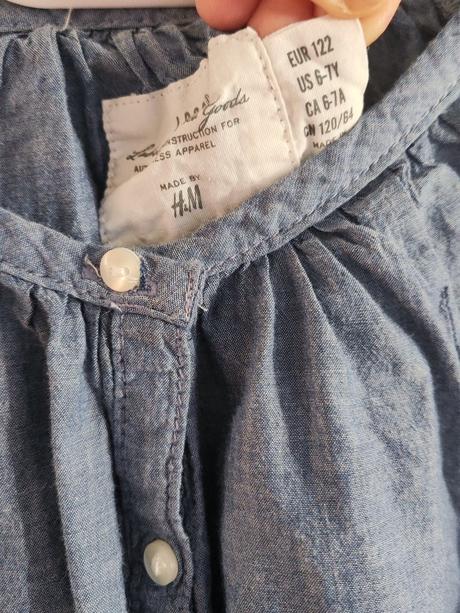 Dievčenská blúzka, h&m,122