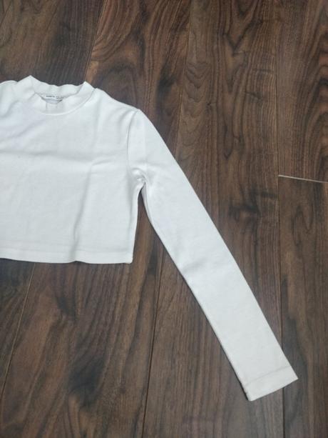 Biely crop top, 152