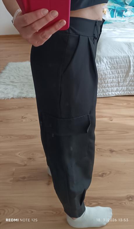 Ľahké nohavice s kapsami, m