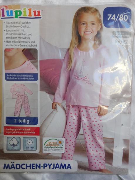 Pekne pyžamko, lupilu,74 / 80
