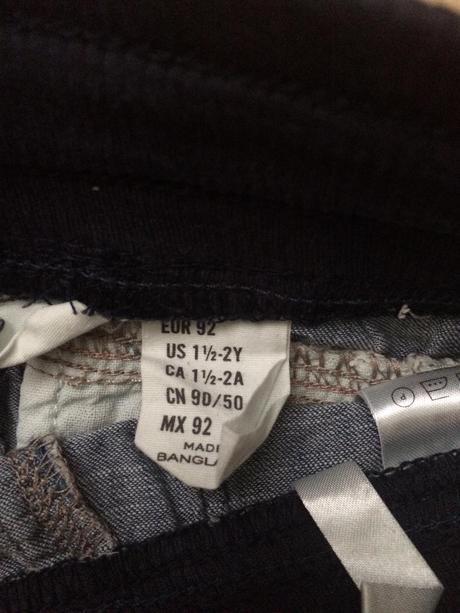 Ľahké rifle 3/4 -1/2-2 roky, h&m,92