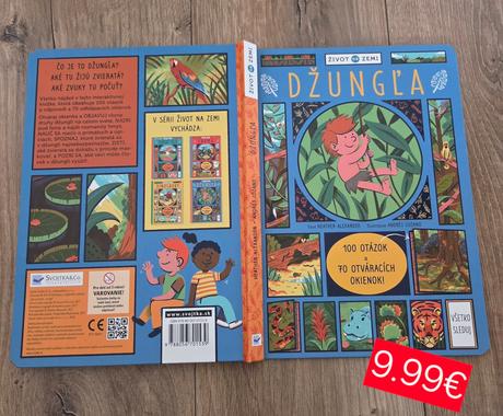 Džungľa - 70 otváracích okienok čítaná- stav ako,