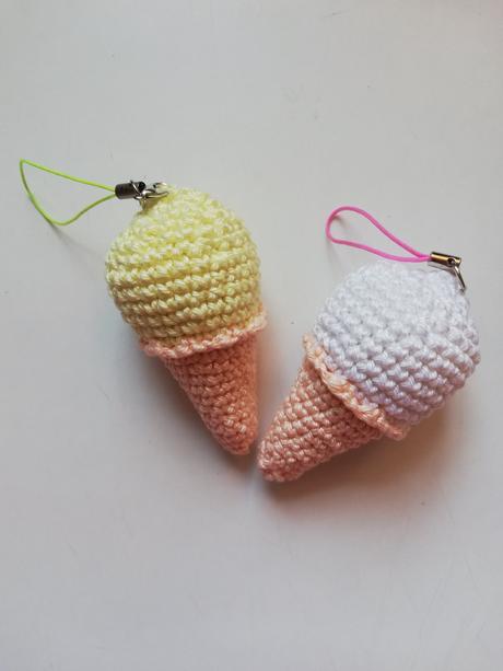 Háčkovaná zmrzlina prívesok, 