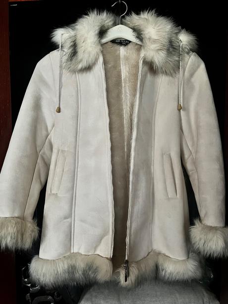 Dámsky zimný kožuch, s
