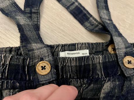 Podšité menčestrové nohavice s trakmi reserved 98, reserved,98