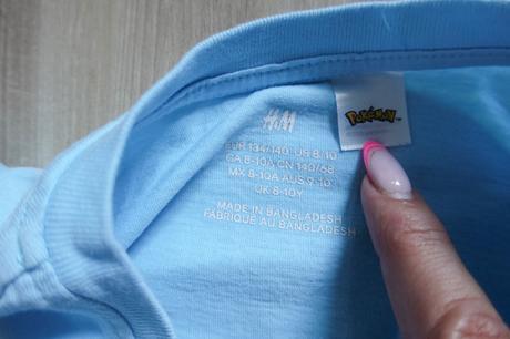 Bavlnené tričko h&m pokemon, h&m,134