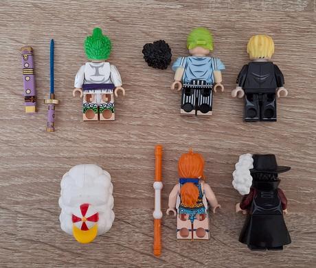 Sada 6ks lego kompatibilných figúrok onepiece,