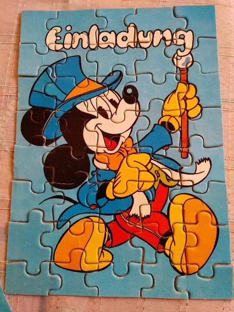 Retro puzzle mickey mouse,