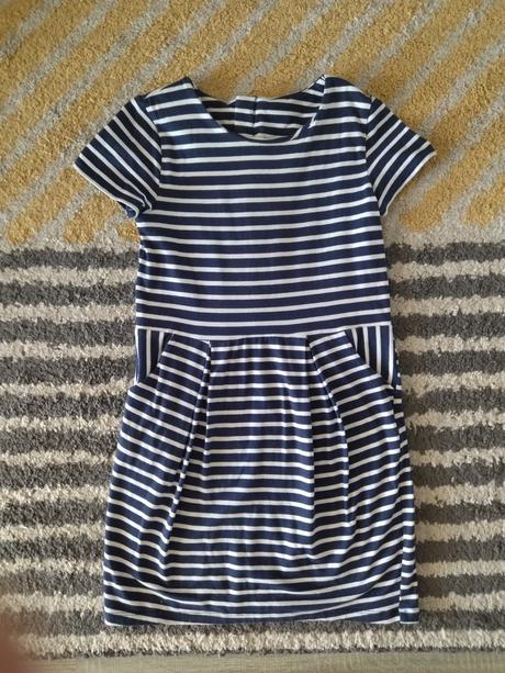 Pásikavé šaty 122/128, h&m,122