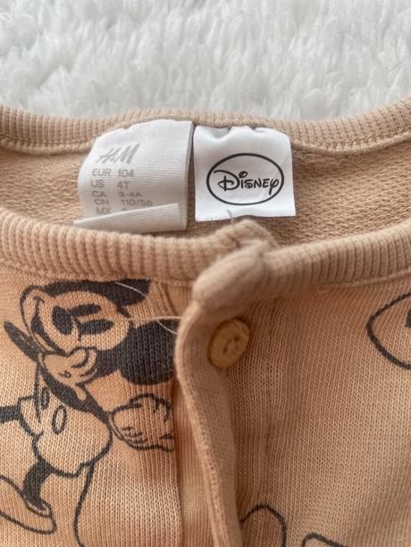 Mickeymouse letny overal h&m, h&m,104