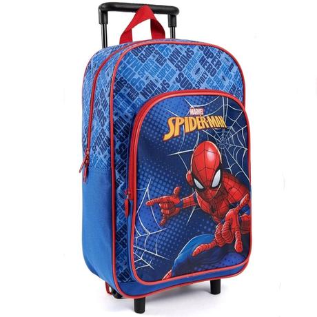 Detský batoh na kolieskach perletti kids spiderman,