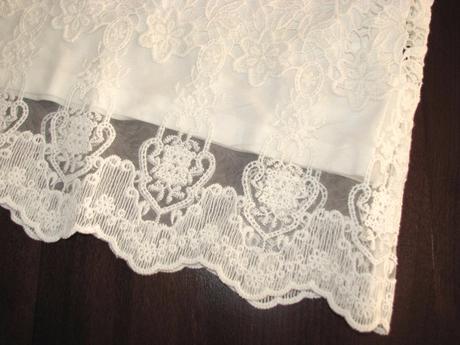 Tričko s čipkou-s visačkou, h&m,xs