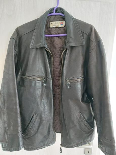 Koženná bunda vel.52, xl