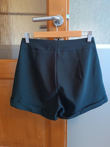 Tesilové kraťasy s vysokým pásom, 36