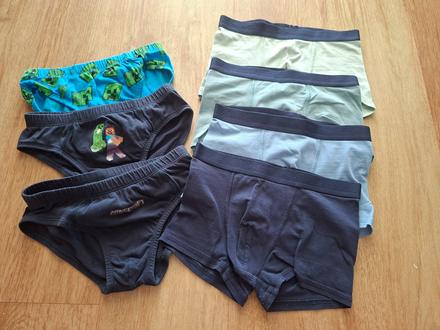7ks slipy + boxerky minecraft, h&m,122