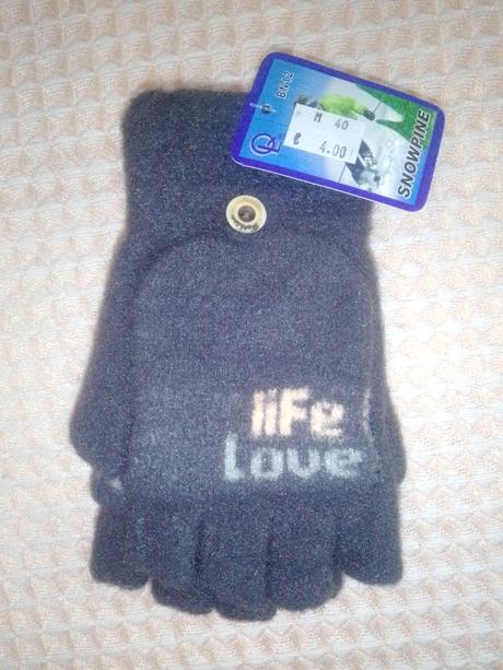 Rukavice polprstové s odklápacím vrchom, 34 / 152 / 158 / s / xs