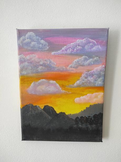 Obraz zapad slnka 18x24cm, 