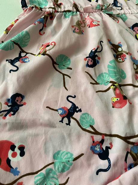 Šaty ľahké opička 7-8 rokov, h&m,128