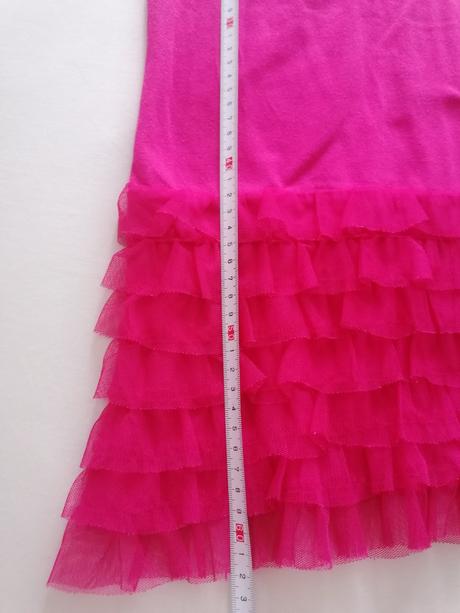 Ružové mini šaty veľ 122, 122