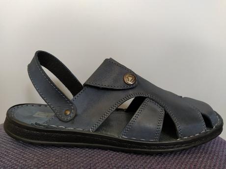 Kožené sandále - šľapky, 41 / 42