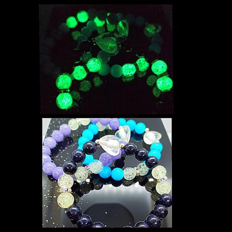 Náramky s fluorescentné-so znamením a iné,