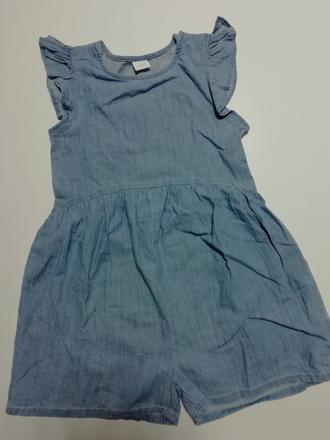 Bavlnený rifľový kraťasový overal next, next,116