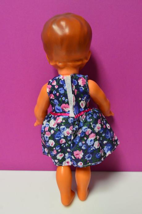 Retro bábika lenka gumotex, 