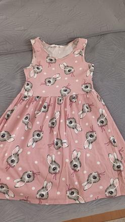 Šatôčky so zajačikmi, h&m,140