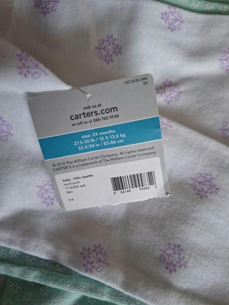 Nové carter"s 2 pack-body, carter's,80 / 86