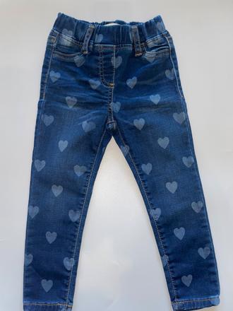 Srdiečkové úzke rifličky, mini boden,98 / 104