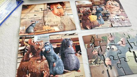 Puzzle ravensburger disney, ratatouille, 4x puzzle,