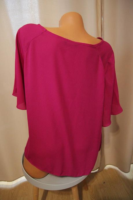 Ružový elegantný top, xl, xl