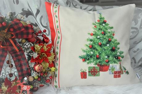 Vianočná obliečka na vankúš-43x43cm,