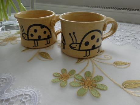 Hrnček keramický 2 kusy-lienka, 
