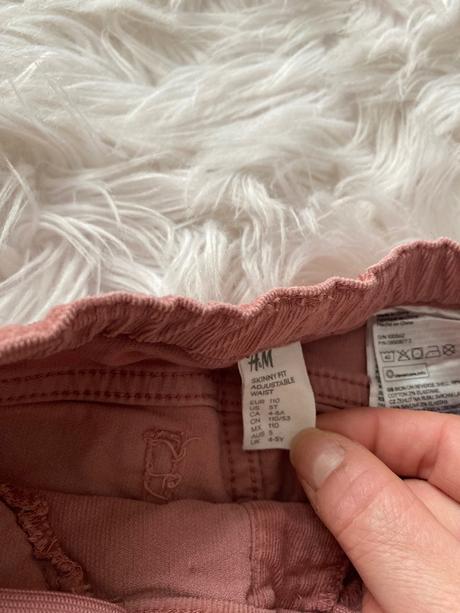 Elasticke menčestrové nohavice h&m, h&m,110