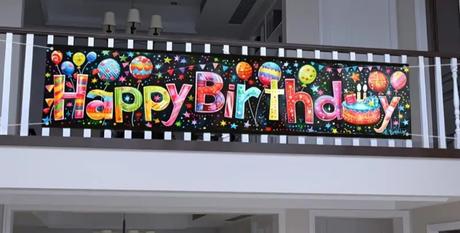 Dekoracia na narodeniny 200cmx 45cm, 