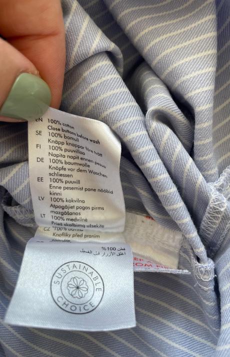 Bledomodre pasikave pyzamo lindex, lindex,92