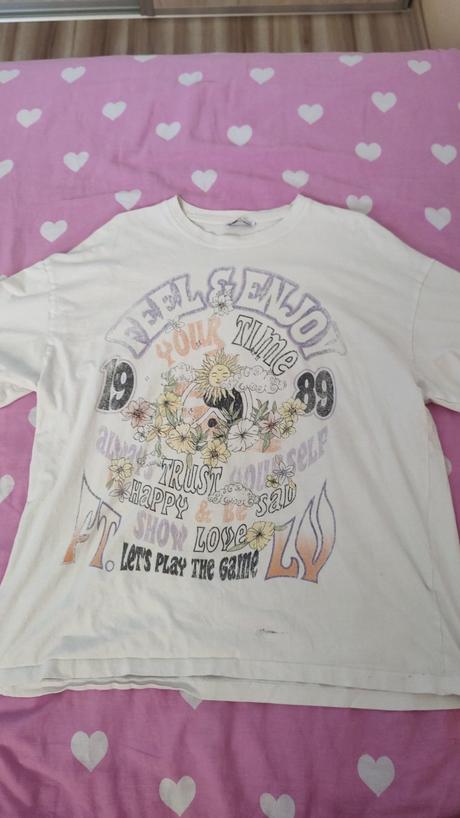 Oversized tričko, bershka,l