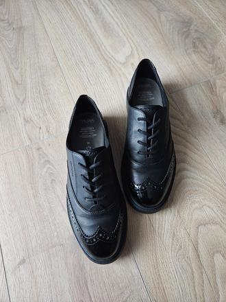 Kožené poltopánky oxford brogue geox respira, geox,38