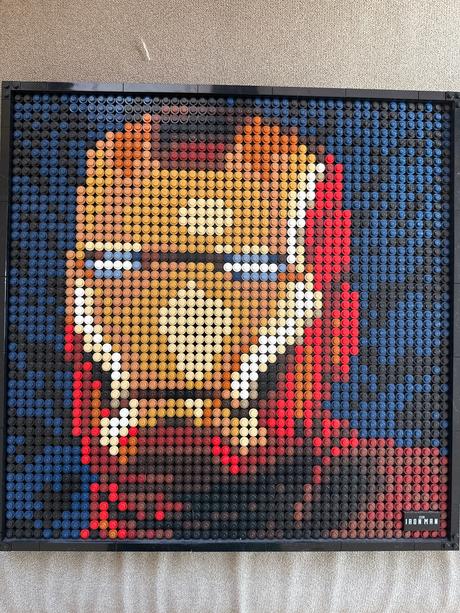 Lego obraz iron man,