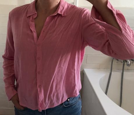 Ružová košeľa s/36, s