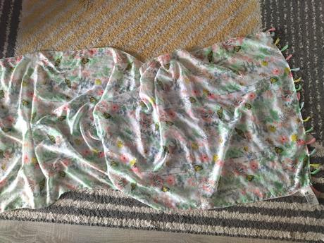 Kvetinková dlhá šatka 122/140, h&m,122