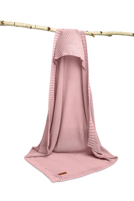 Sensillo bambusová deka s kapucňou ružová, 