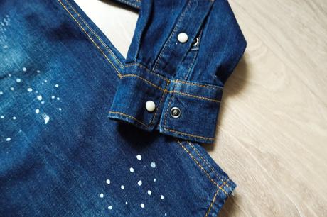 Dlhšia riflová košelobunda zara relaxed fit, zara,s