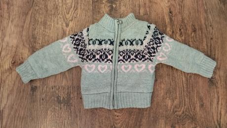 Zateplený teplý svetrik s kožušinkou, 80