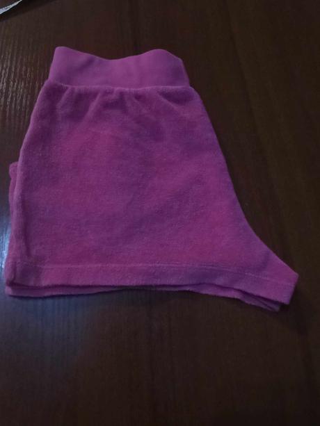 Šortky ružové frote 10-12r., 146