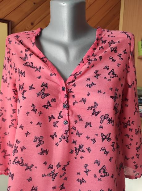 Blúzka s motýľmi, zn. bershka, veľ. s-m, bershka,s