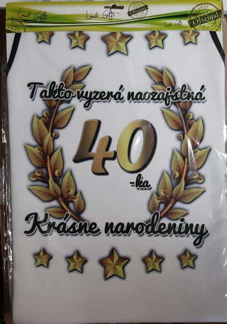 Zástera k okrúhlym narodeninám,